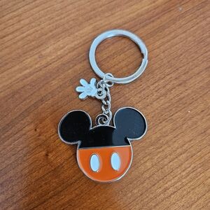 Disney Mickey Mouse Keychain - Black and Orange